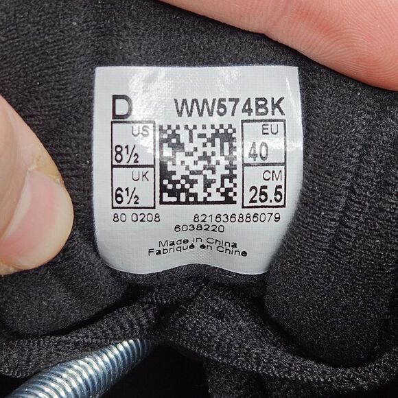 Womens New Balance 574 Walking Shoes Size 8.5D Black WW574BK NWT - Picture 6 of 9